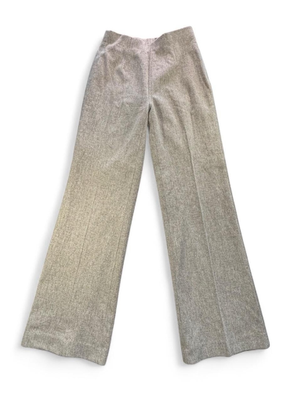 Banana Republic Wool Blend Lined Wide Leg Trousers Tan Size 4 Career Workwear